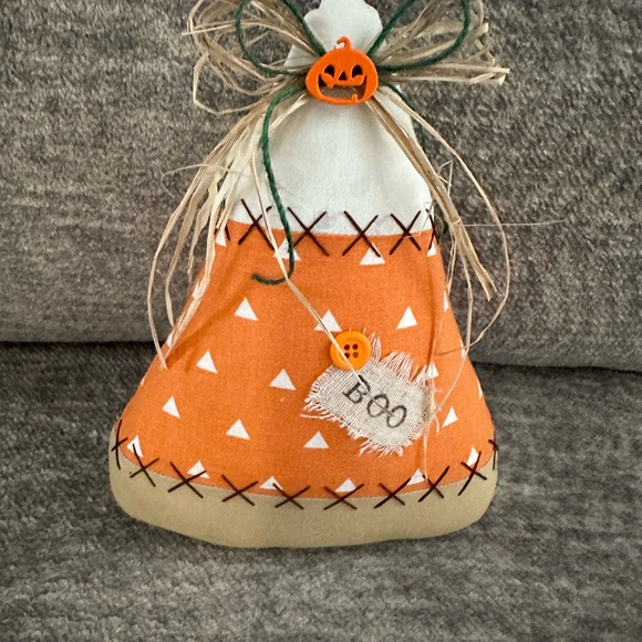 Trio of Handmade Halloween Candy Decorative Ghost, Candy Corn,  Patchwork Candy - Picture 7 of 11